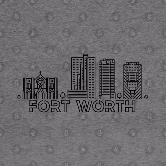 Fort Worth city by SerenityByAlex